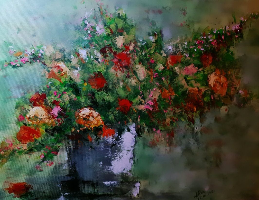 ArteDiAlina.com painting: Kiss from a rose